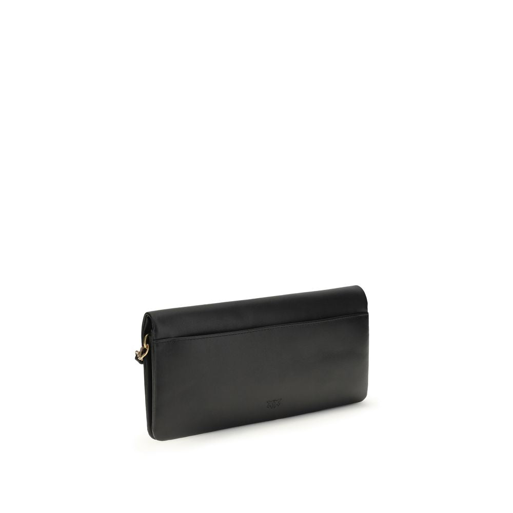 PINKO Black Calf Leather Bos Taurus Clutch Bag | Regal Royce