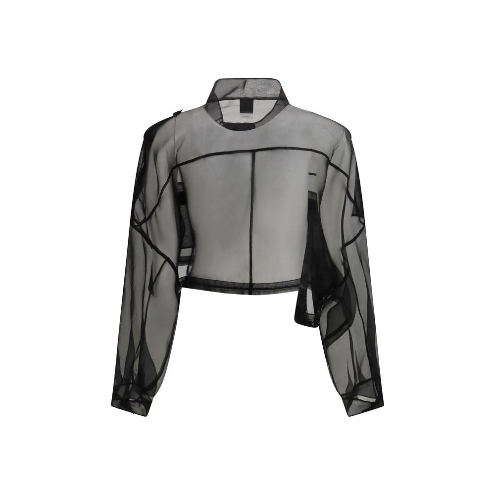 PINKO Black Silk Coat | Regal Royce