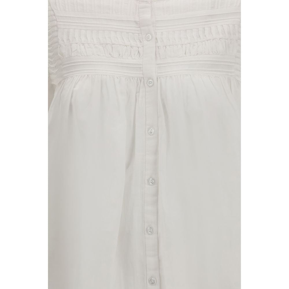 Marant Etoile White Cotton Blouse | Regal Royce