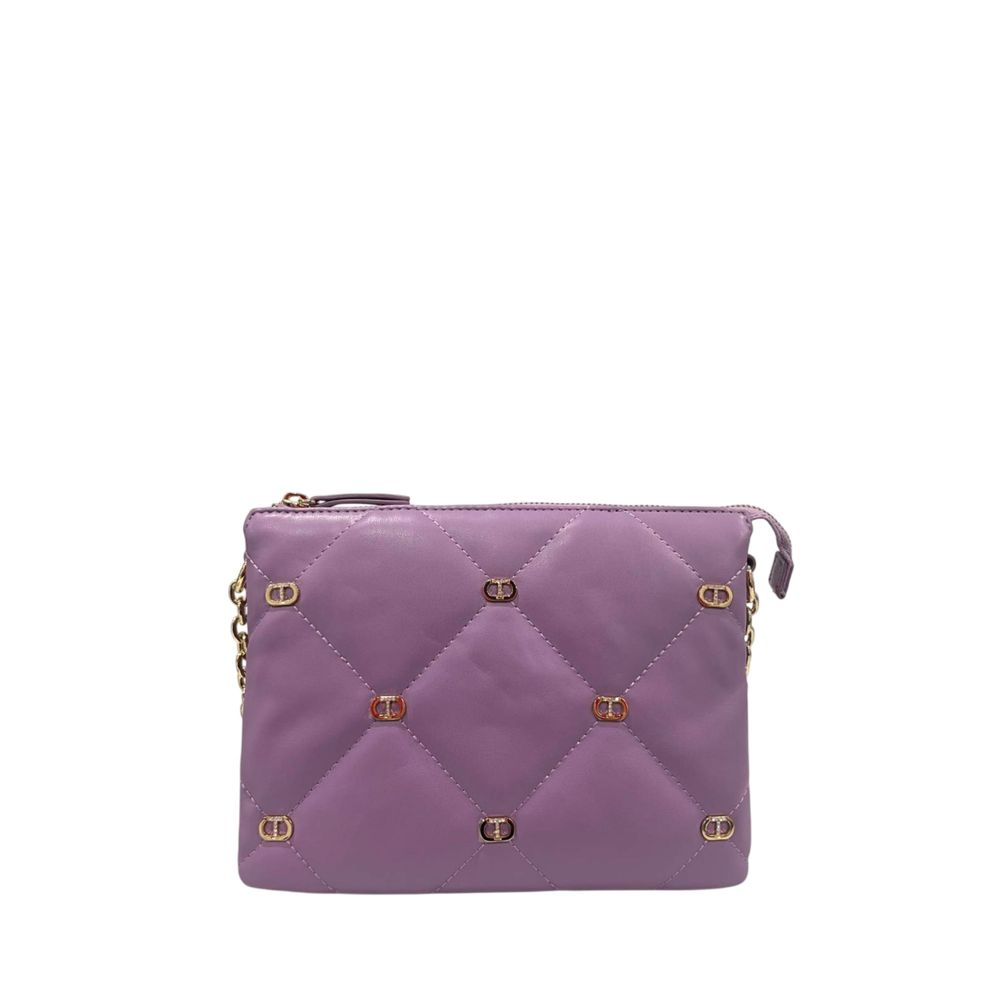 Twinset Purple Faux Leather Women Crossbody Bag | Regal Royce