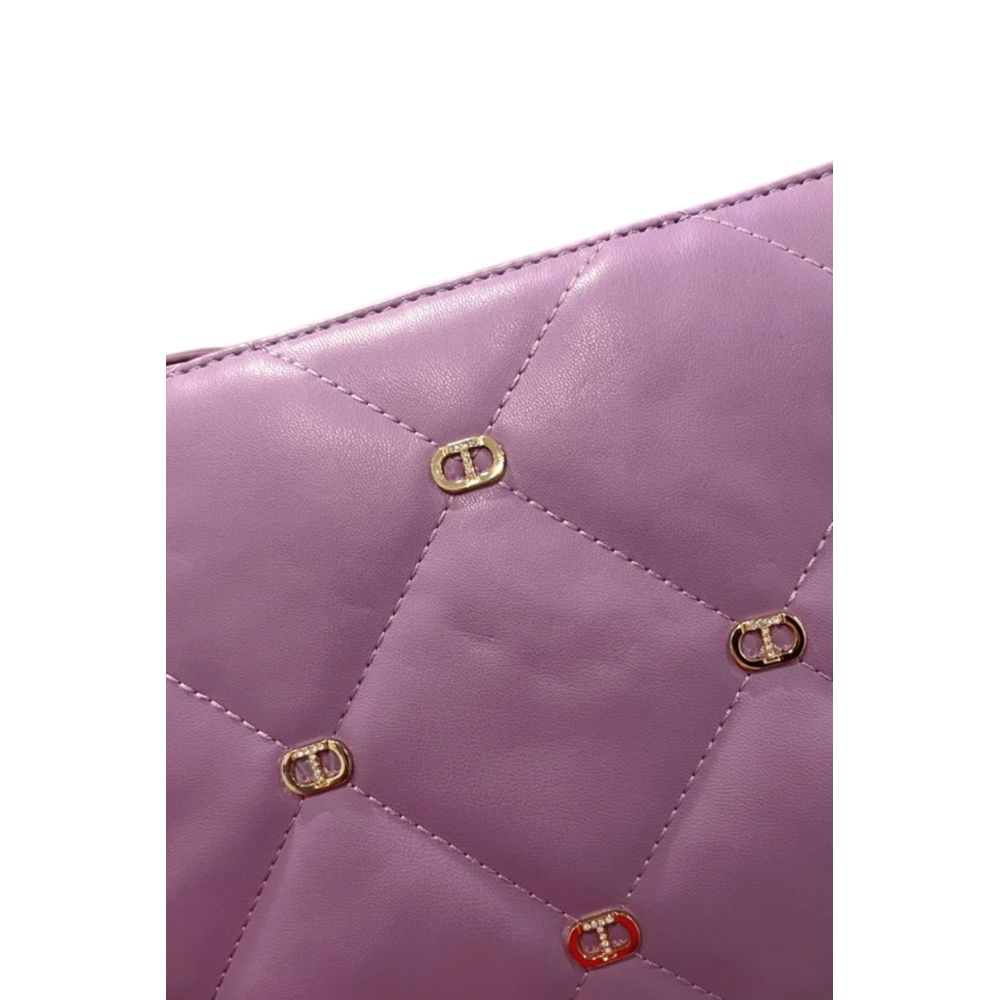 Twinset Purple Faux Leather Women Crossbody Bag | Regal Royce