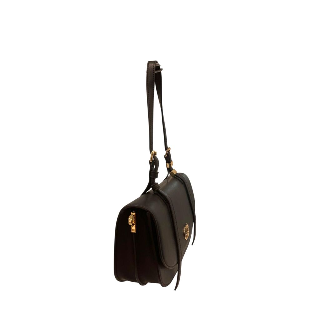 Twinset Black PU Women Shoulder Bag | Regal Royce