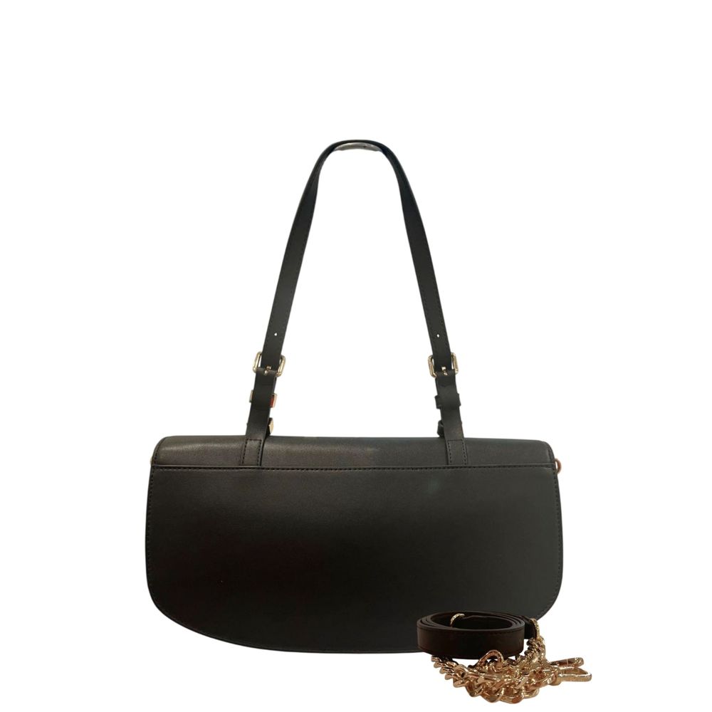 Twinset Black PU Women Shoulder Bag | Regal Royce