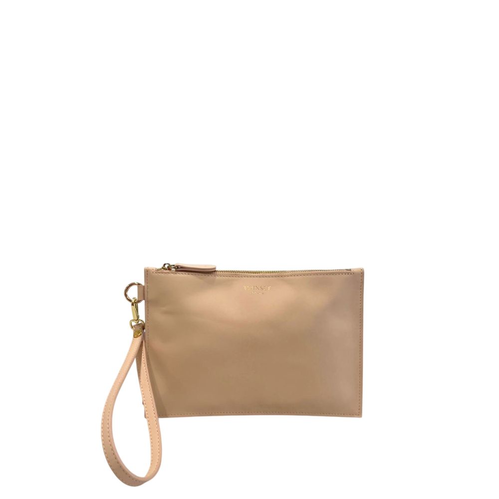 Twinset Pink Polyurethane Women Clutch | Regal Royce
