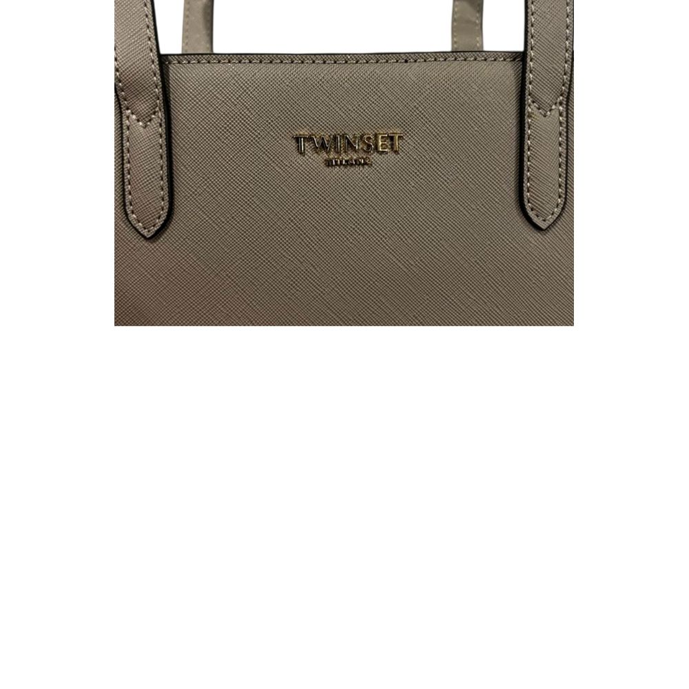 Twinset Grey PU Women Shoulder Bag | Regal Royce