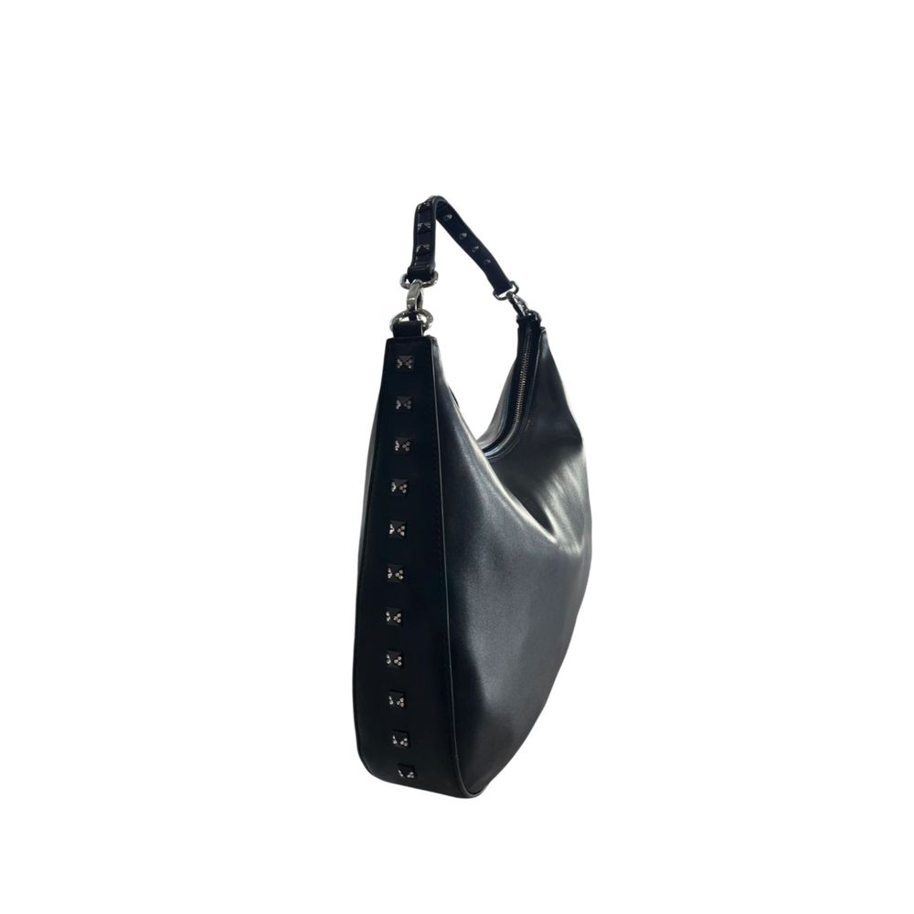 Twinset Black PU Women Shoulder Bag | Regal Royce