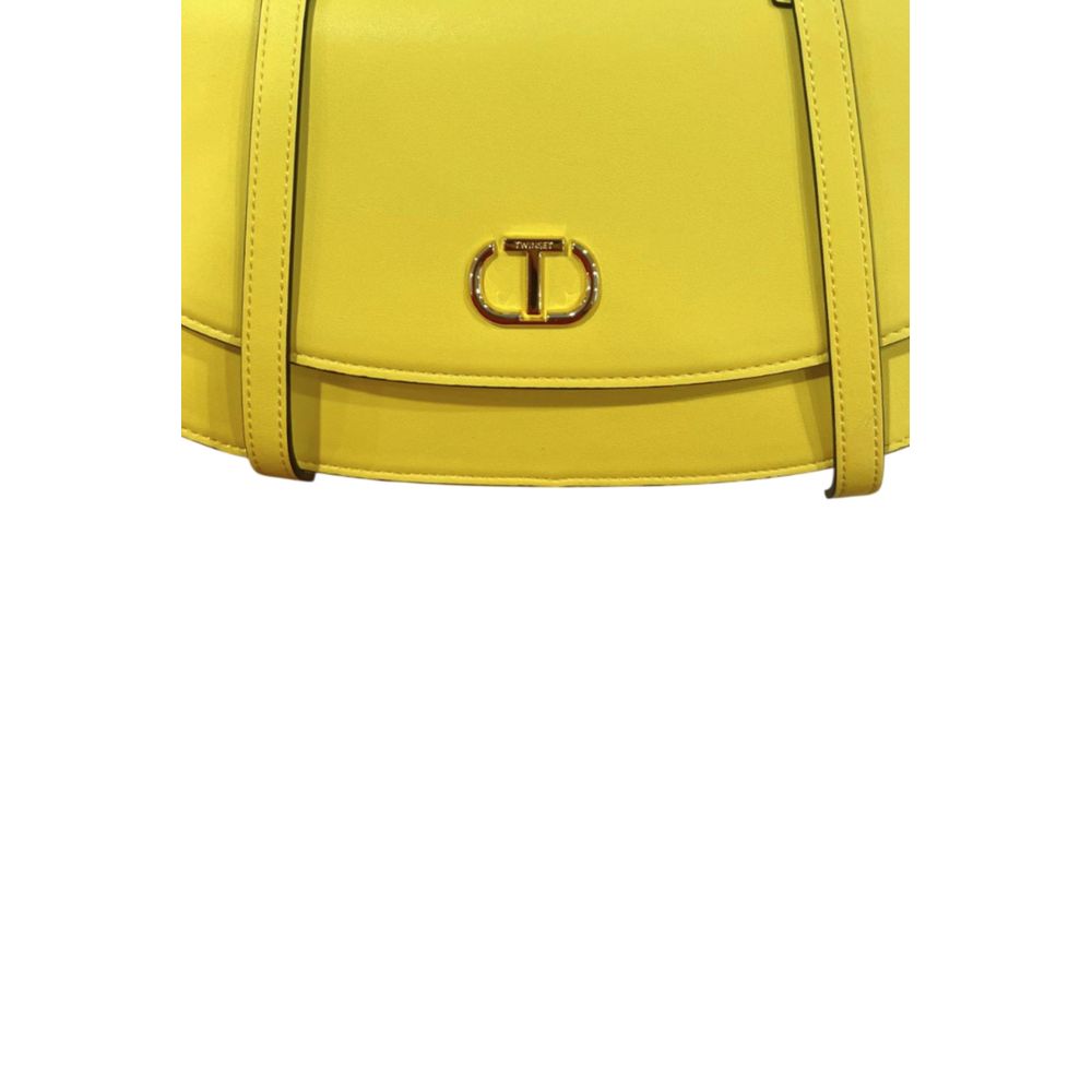 Twinset Yellow PU Women Shoulder Bag | Regal Royce
