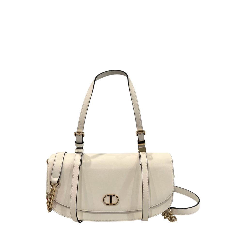Twinset White PU Women Shoulder Bag | Regal Royce