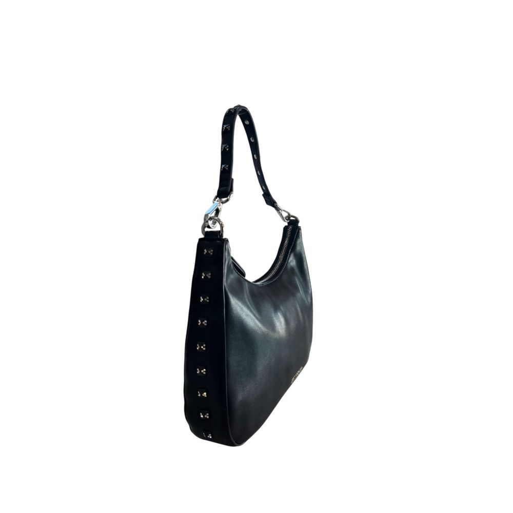 Twinset Black Polyurethane Women Shoulder Bag | Regal Royce