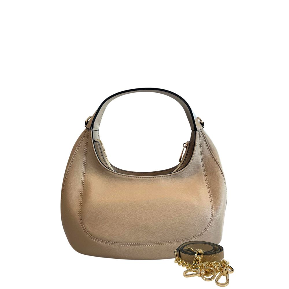 Twinset Beige PU Women Shoulder Bag | Regal Royce