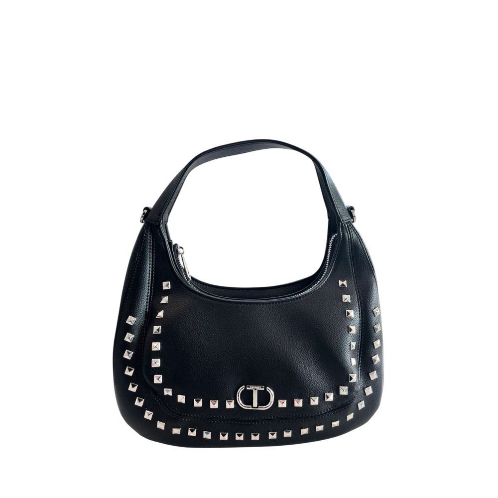 Twinset Black PU Women Shoulder Bag | Regal Royce