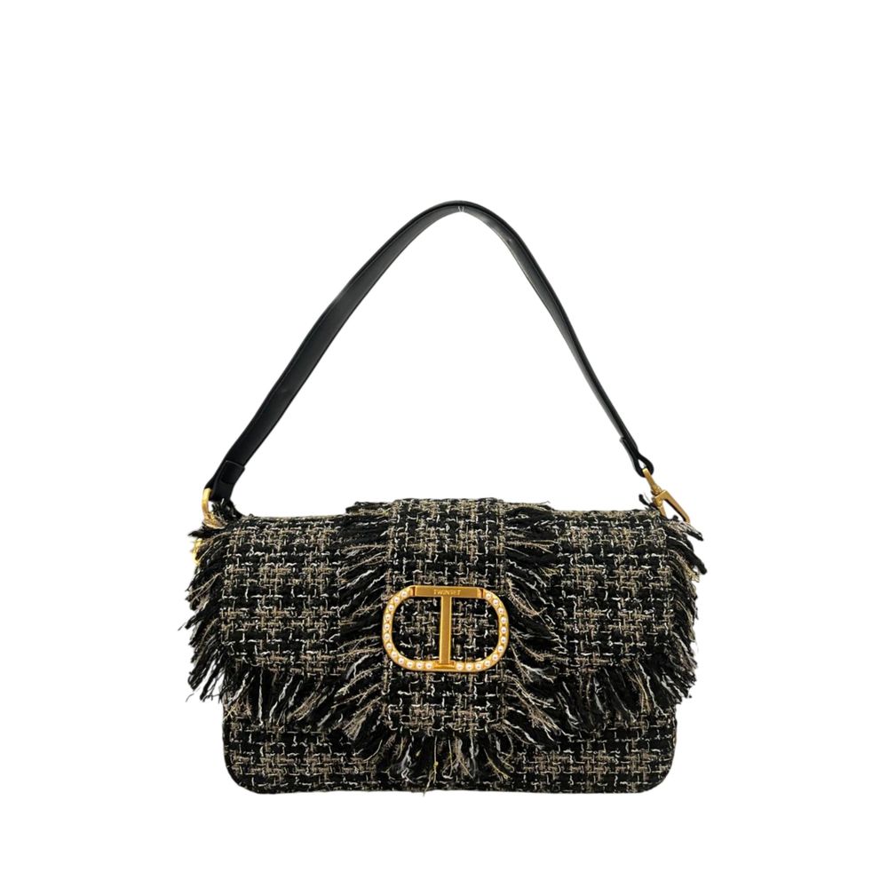 Twinset Black PU Women Shoulder Bag | Regal Royce