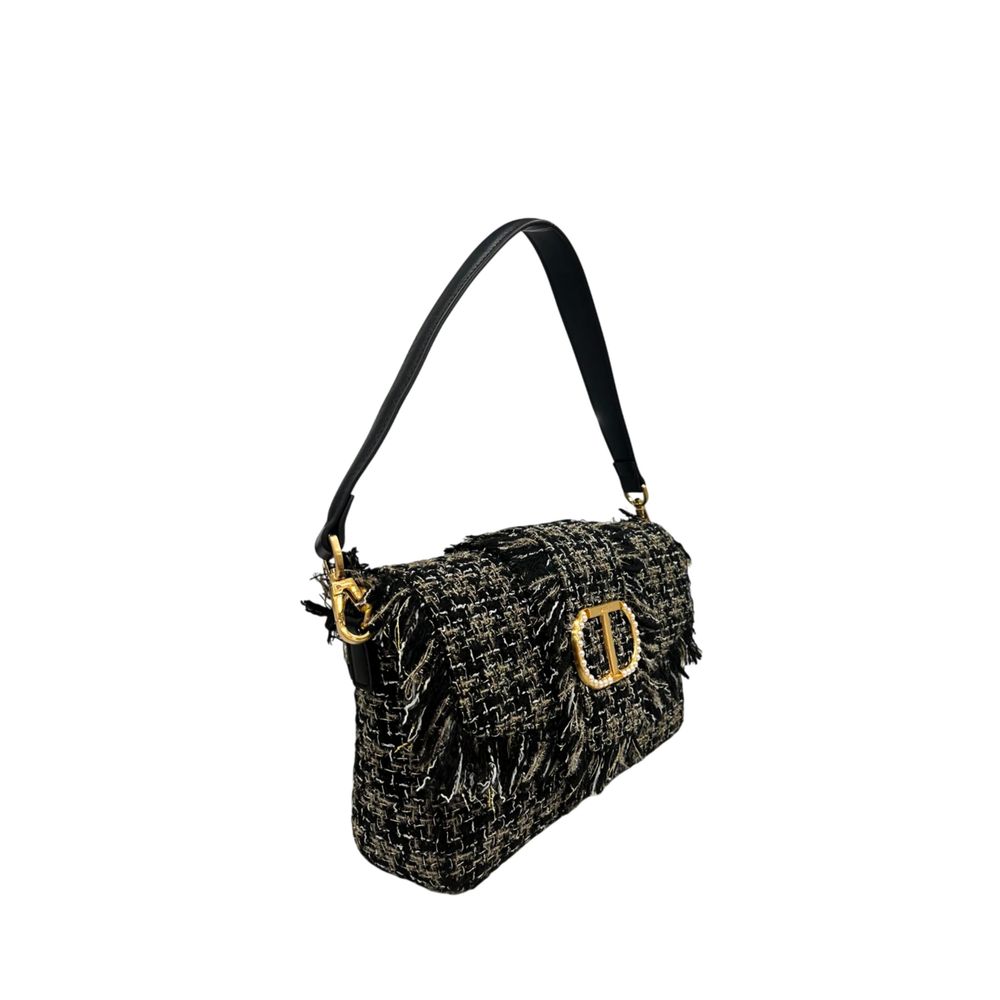 Twinset Black PU Women Shoulder Bag | Regal Royce