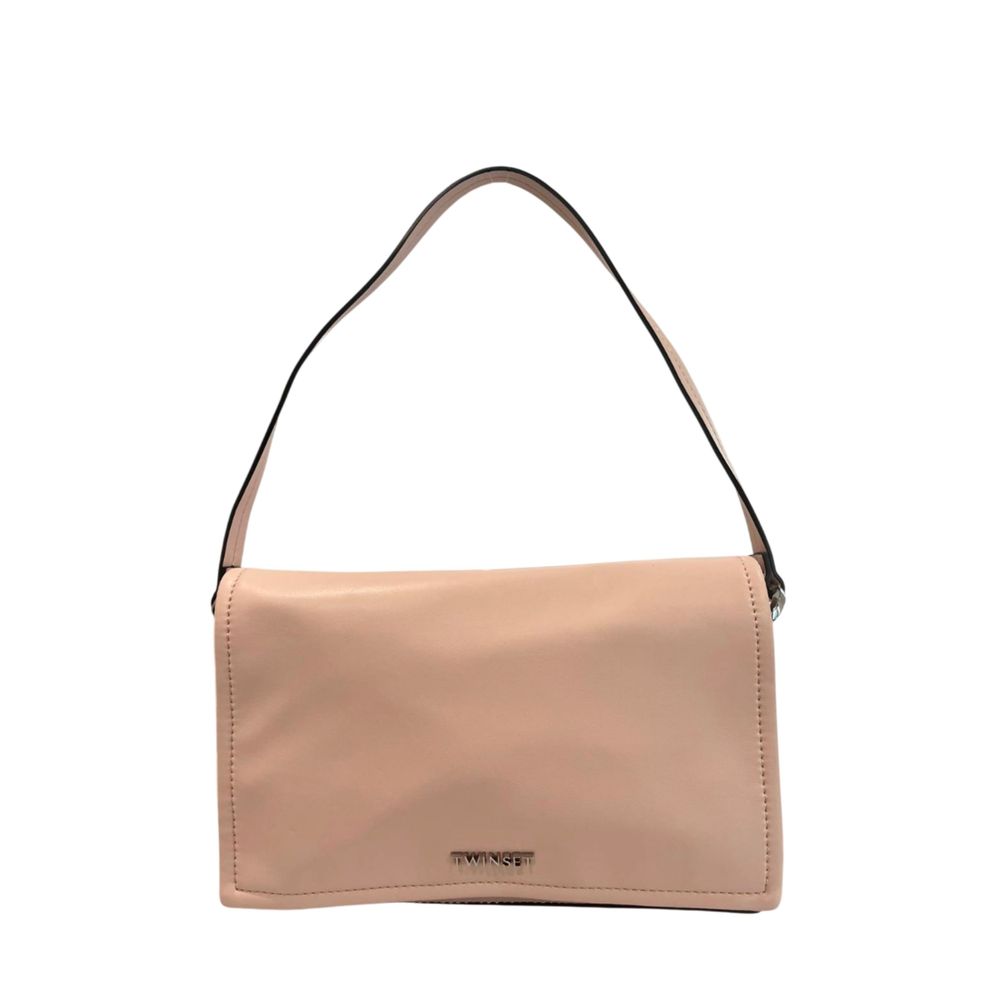 Twinset Pink Polyurethane Women Shoulder Bag | Regal Royce