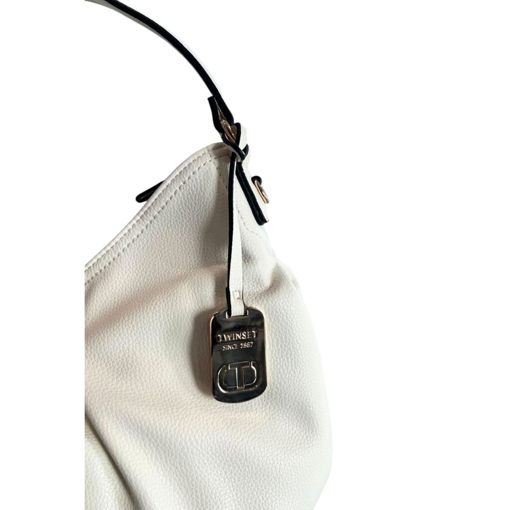 Twinset White PU Women Shoulder Bag | Regal Royce
