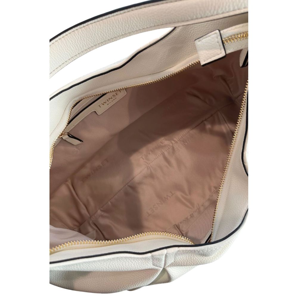 Twinset White PU Women Shoulder Bag | Regal Royce