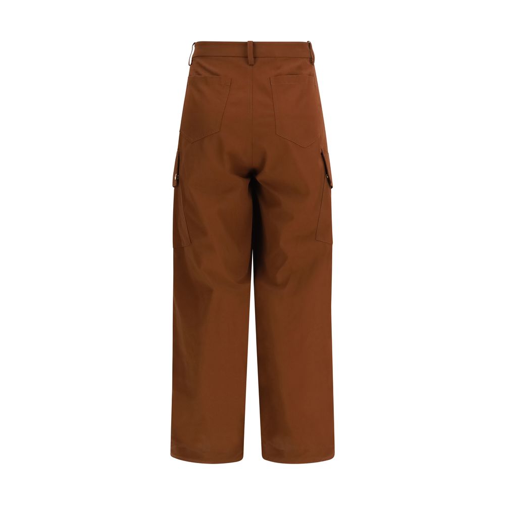 PINKO Brown Cotton Casual Pants | Regal Royce