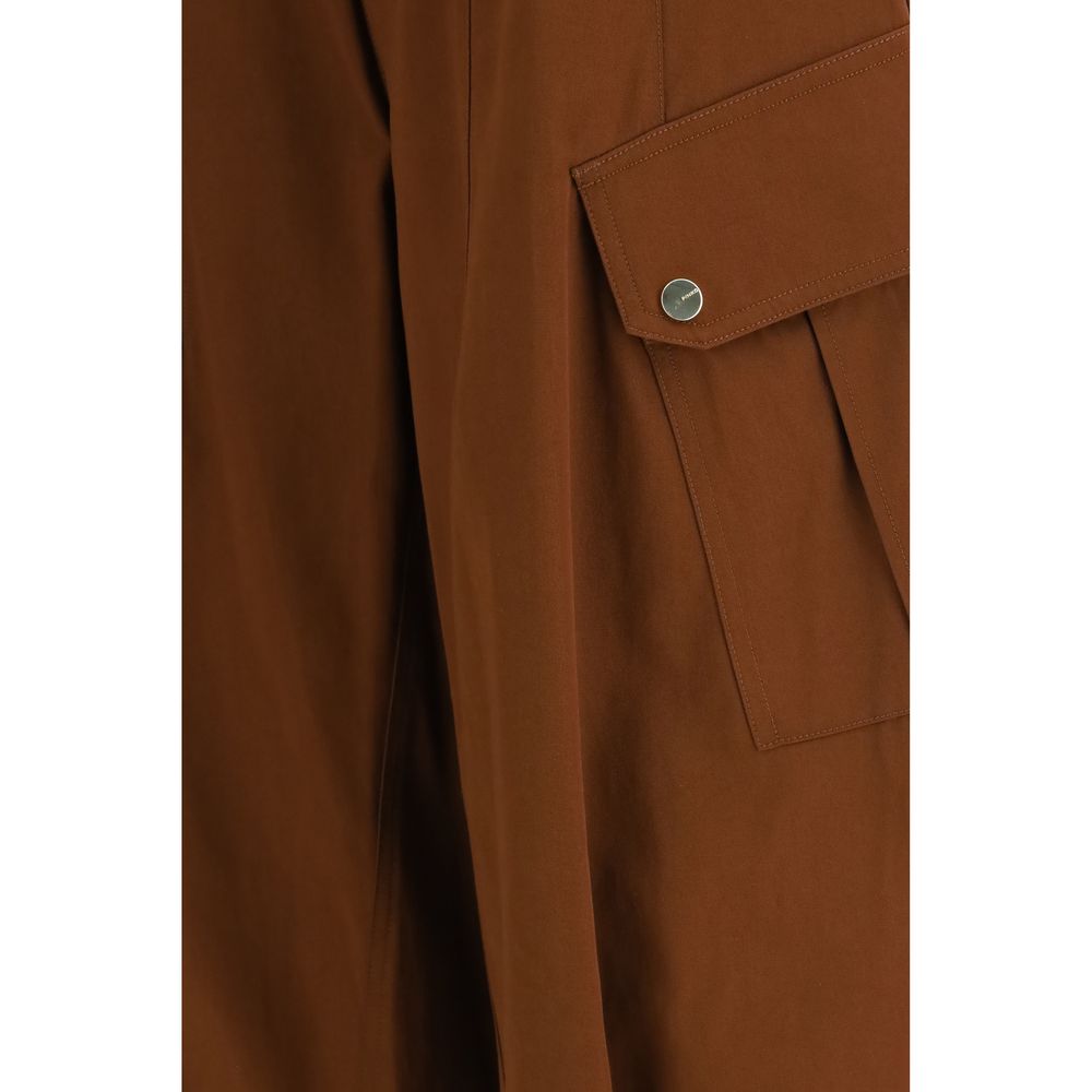 PINKO Brown Cotton Casual Pants | Regal Royce