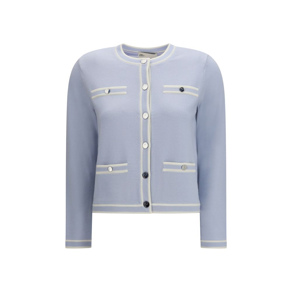 Tory Burch Blue Wool Cardigan | Regal Royce
