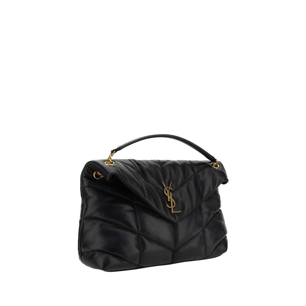 Saint Laurent Black Lamb Leather Shoulder Bag | Regal Royce