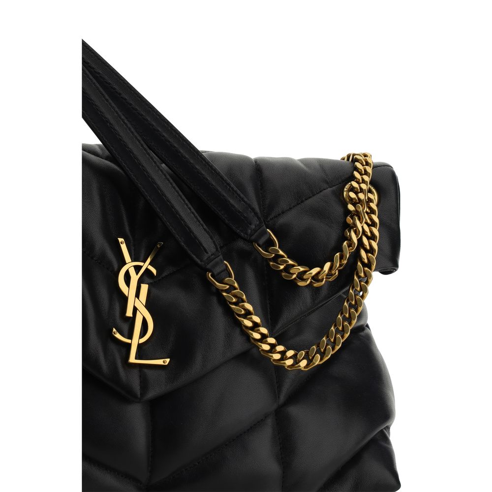 Saint Laurent Black Lamb Leather Shoulder Bag | Regal Royce