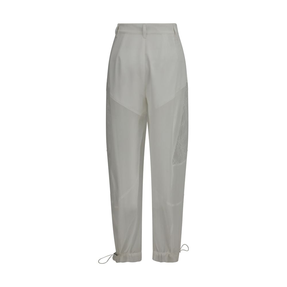 PINKO White Polyester Casual Pants | Regal Royce