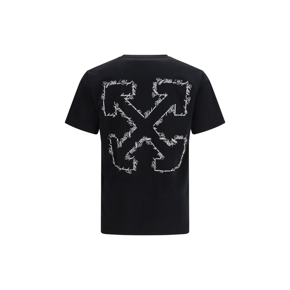 Off-White Black Cotton T-Shirt | Regal Royce