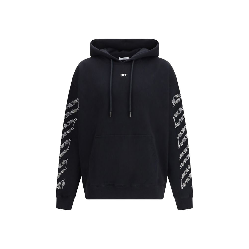 Off-White Black Cotton Sweatshirt | Regal Royce