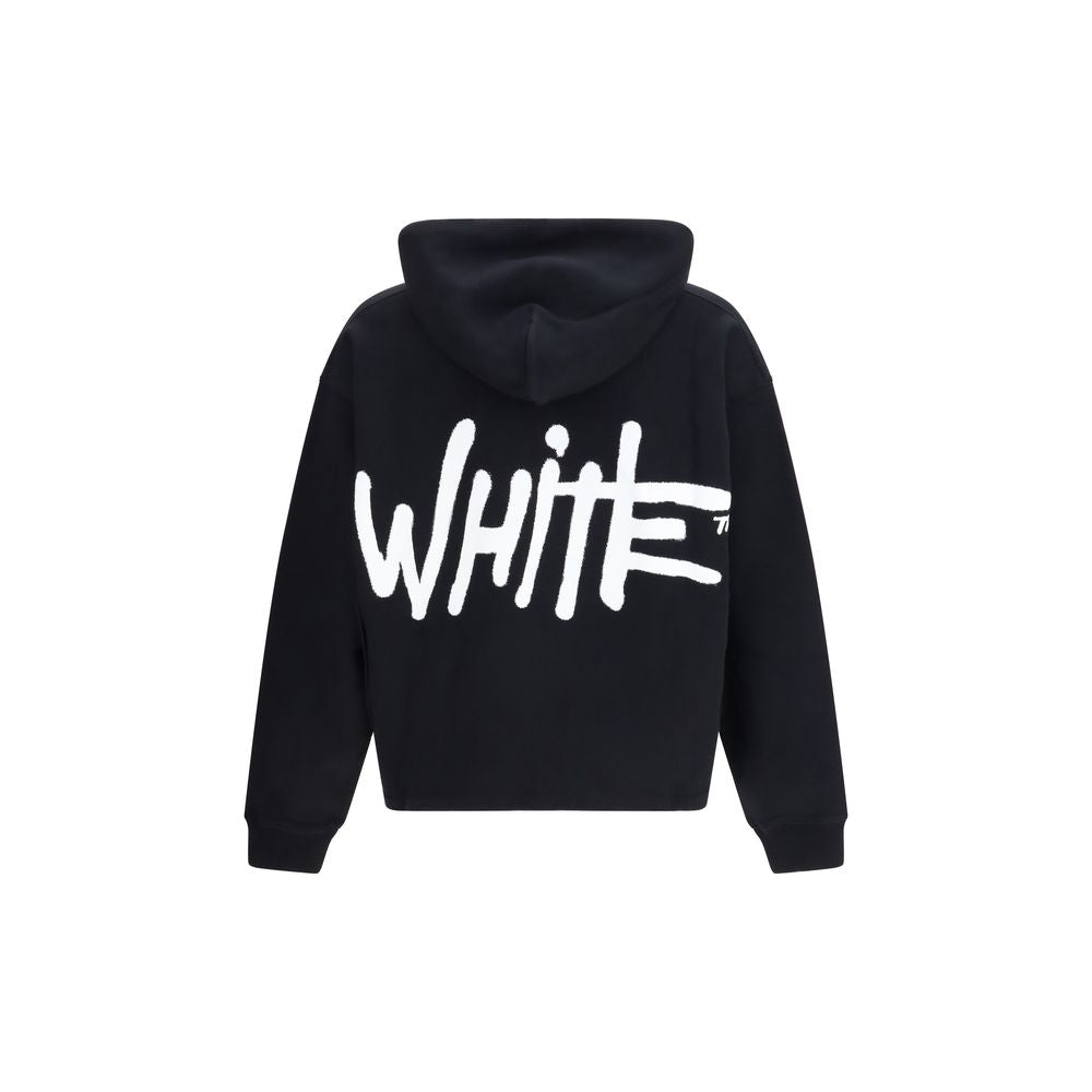 Off-White Black Cotton Sweatshirt | Regal Royce
