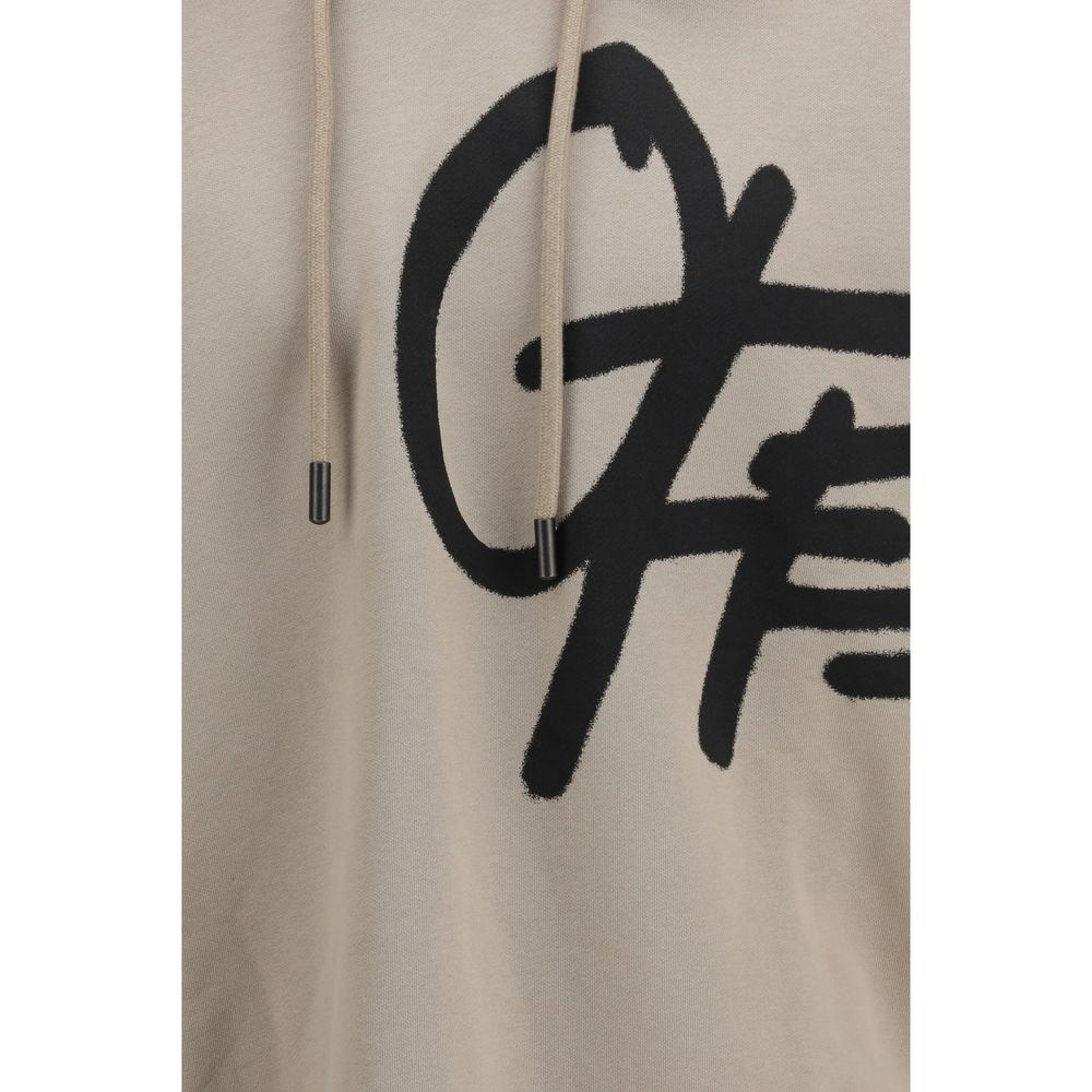 Off-White Beige Cotton Sweatshirt | Regal Royce