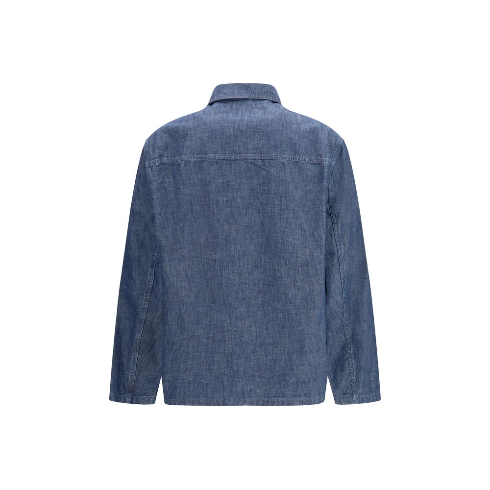 Jil Sander Blue Cotton Denim Jacket | Regal Royce