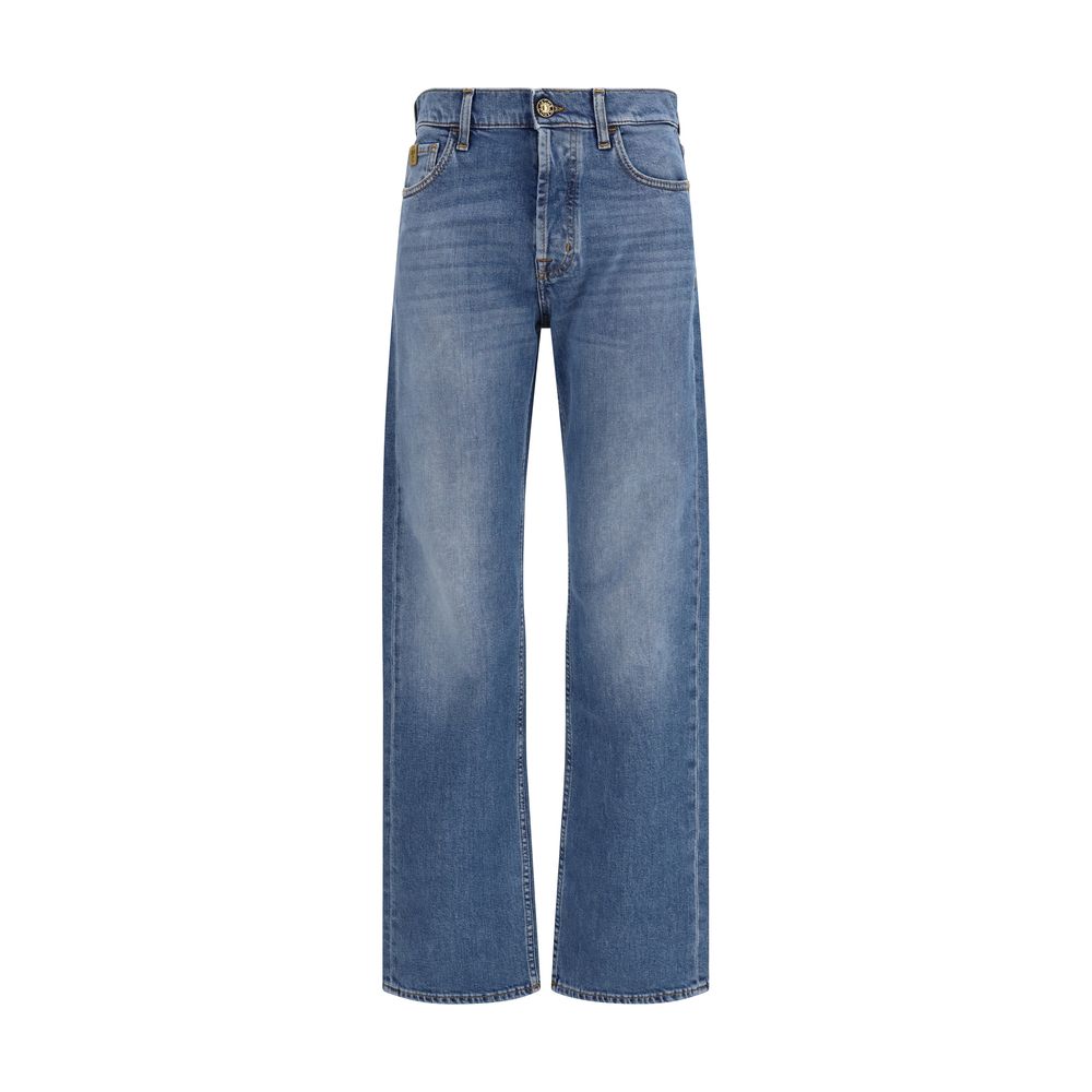 Jacob Cohen Blue Cotton Straight-Leg Jeans | Regal Royce