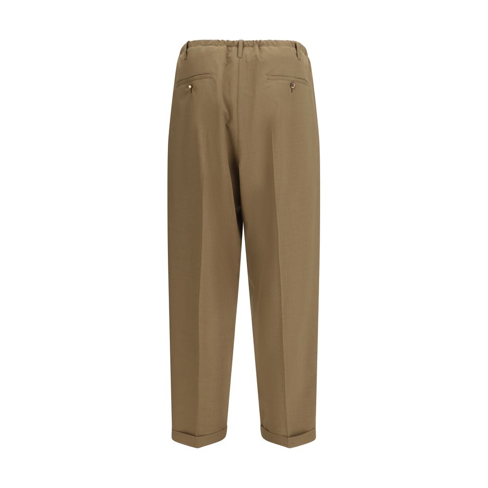 Magliano Beige Polyester Casual Pants | Regal Royce