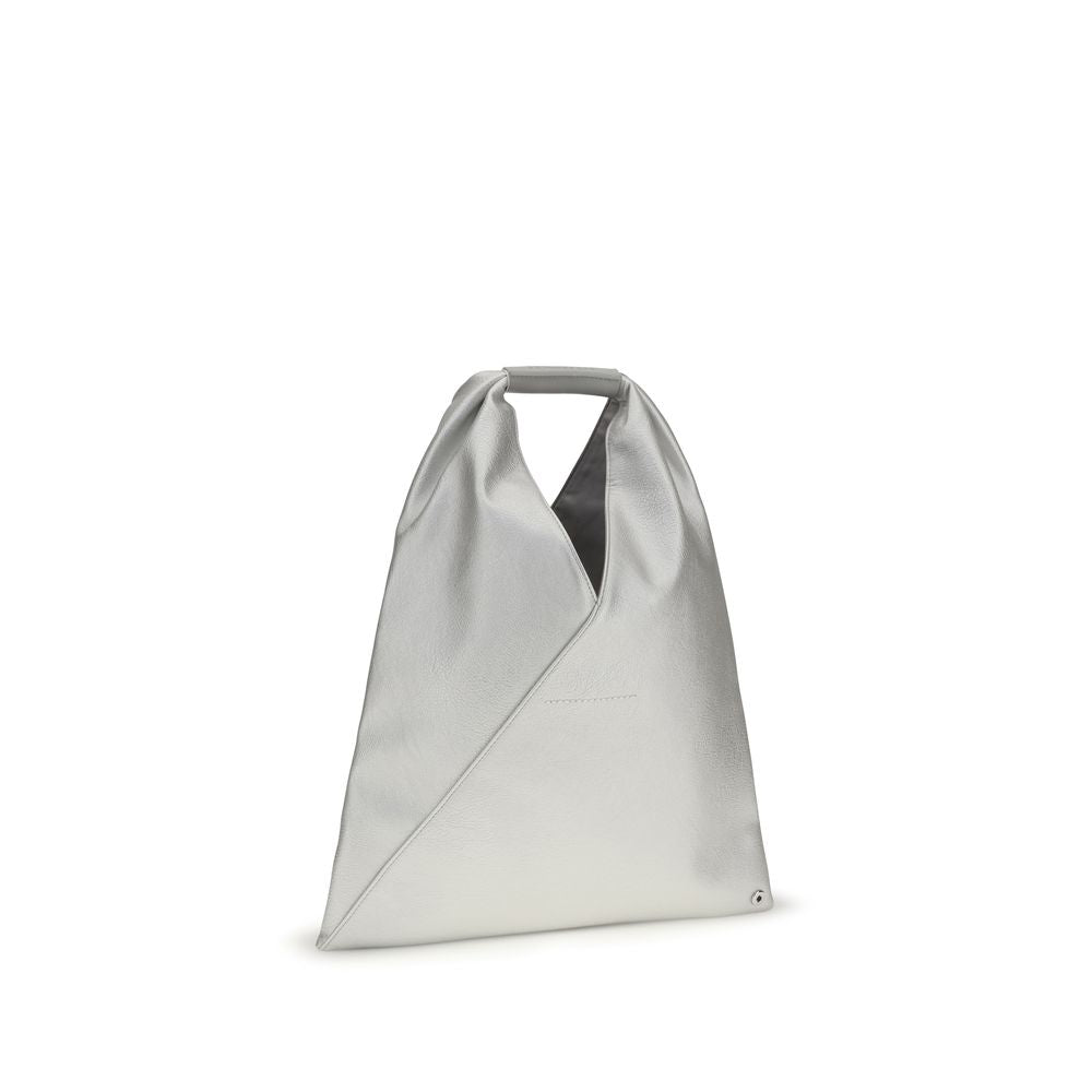 MM6 Silver Polyethylene Handbag | Regal Royce