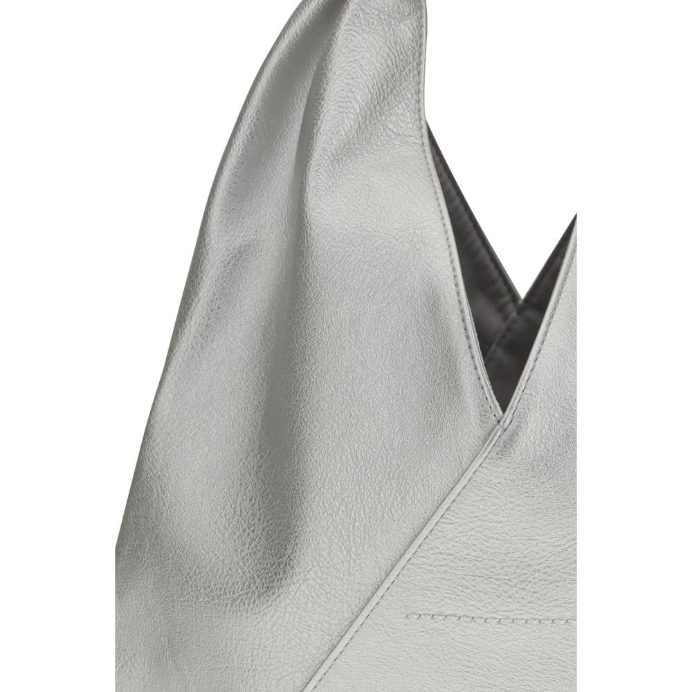 MM6 Silver Polyethylene Handbag | Regal Royce