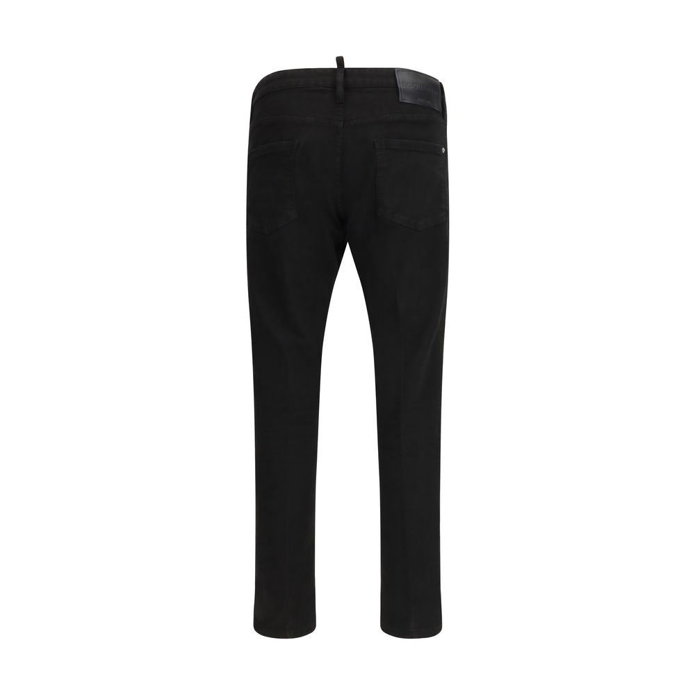 Dsquared² Black Cotton Slim Fit Jeans | Regal Royce
