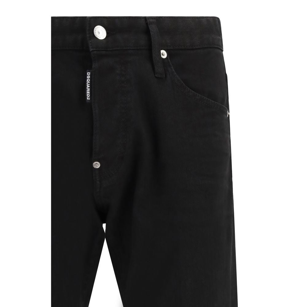 Dsquared² Black Cotton Slim Fit Jeans | Regal Royce