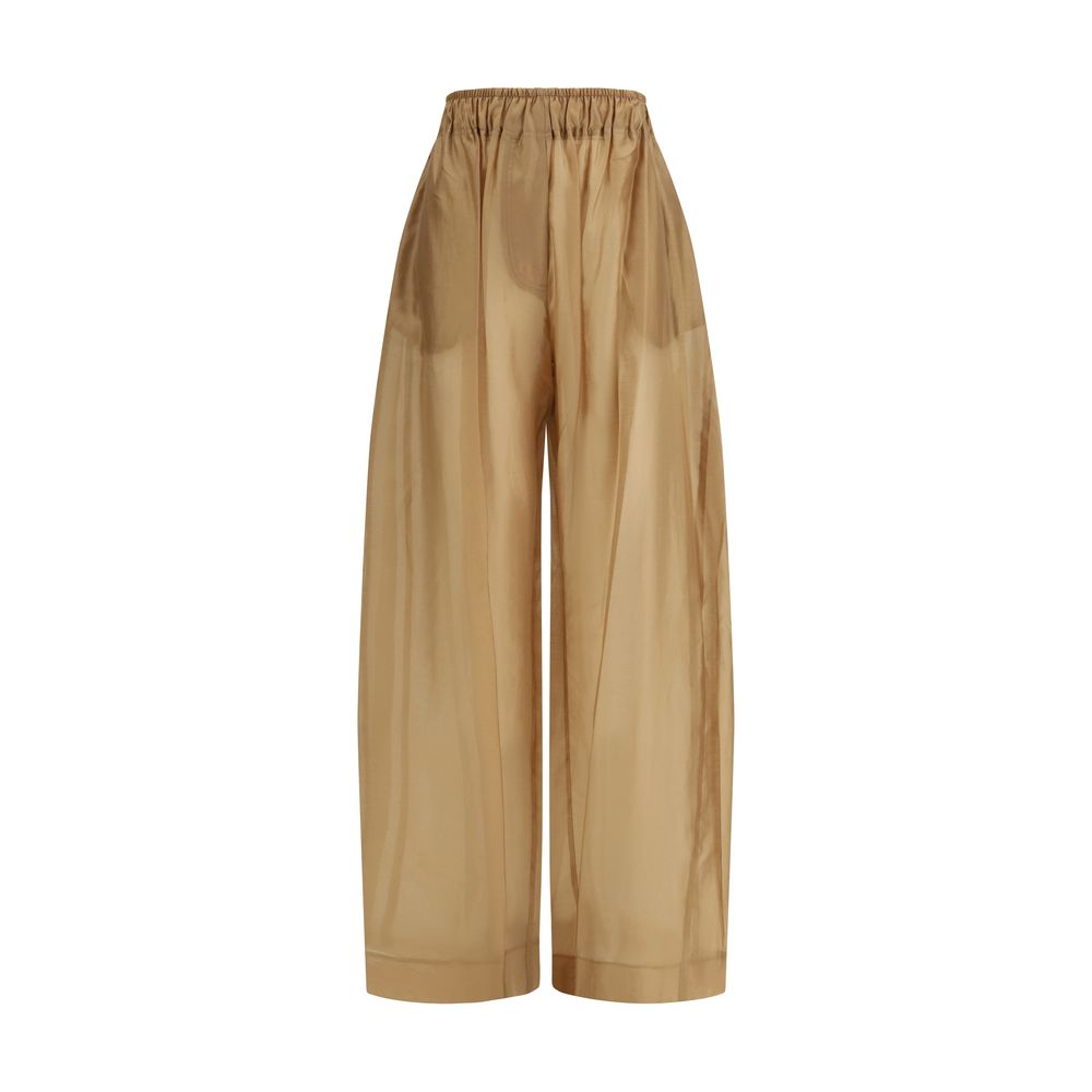 The Latest Beige Lyocell Casual Pants | Regal Royce