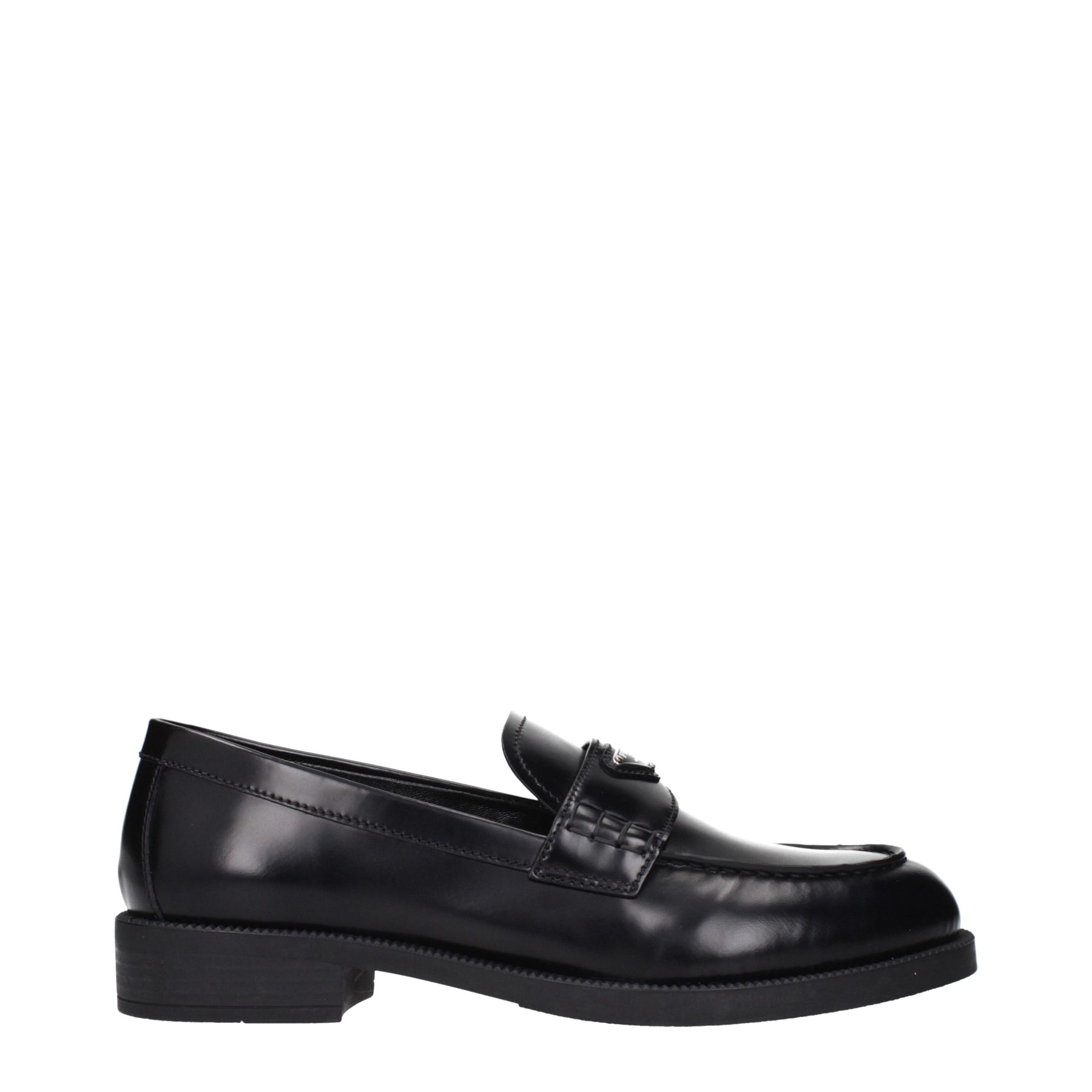 Prada Black Leather Slip-On Loafers | Regal Royce