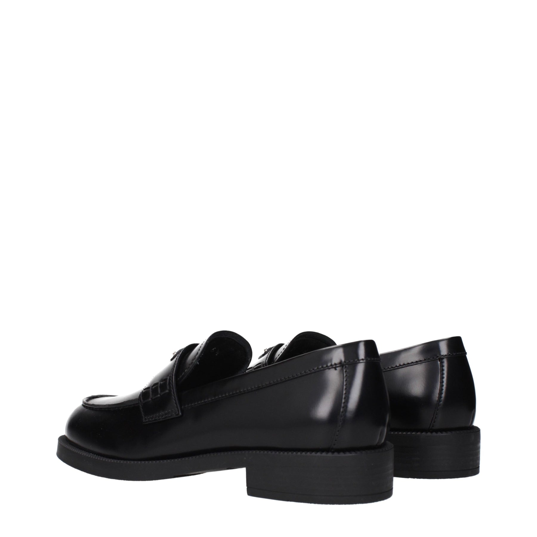 Prada Black Leather Slip-On Loafers | Regal Royce