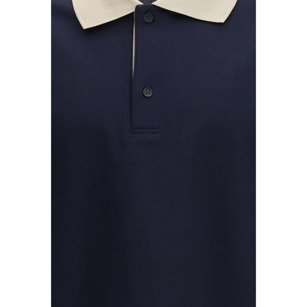 Ferragamo Blue Cotton Polo Shirt | Regal Royce
