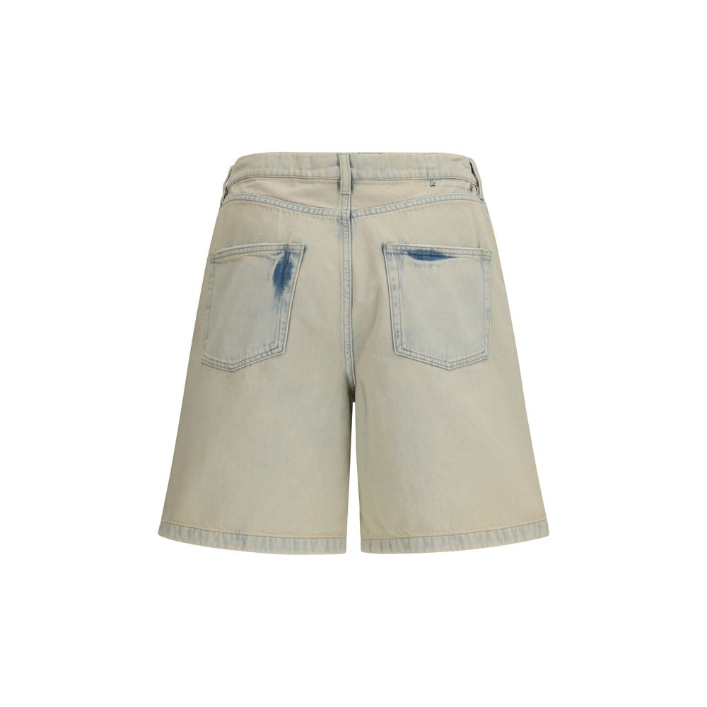 Golden Goose Blue Cotton Bermuda Shorts | Regal Royce