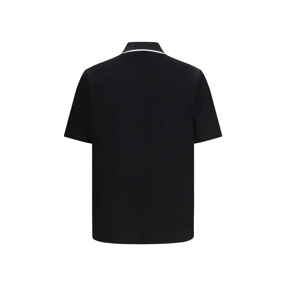 Ferragamo Black Cotton Polo Shirt | Regal Royce