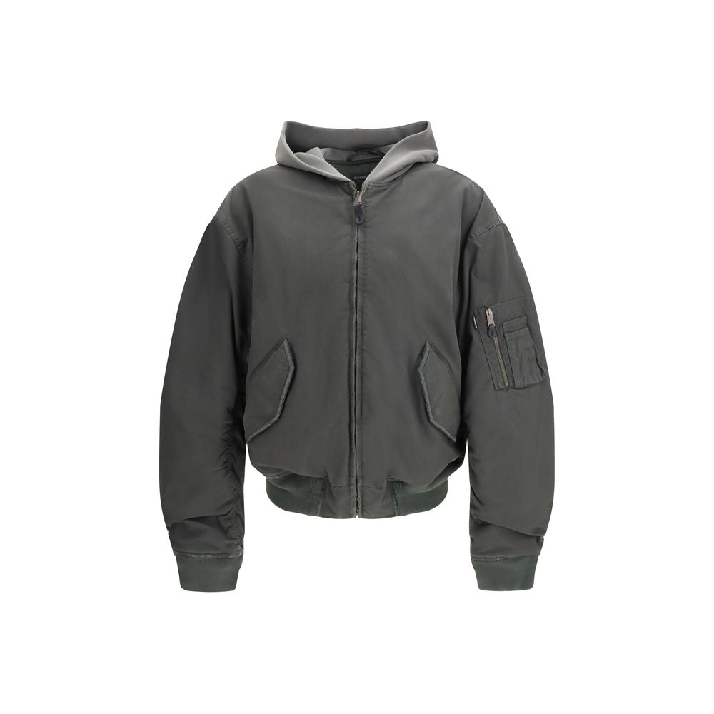 Balenciaga Gray Cotton Bomber | Regal Royce