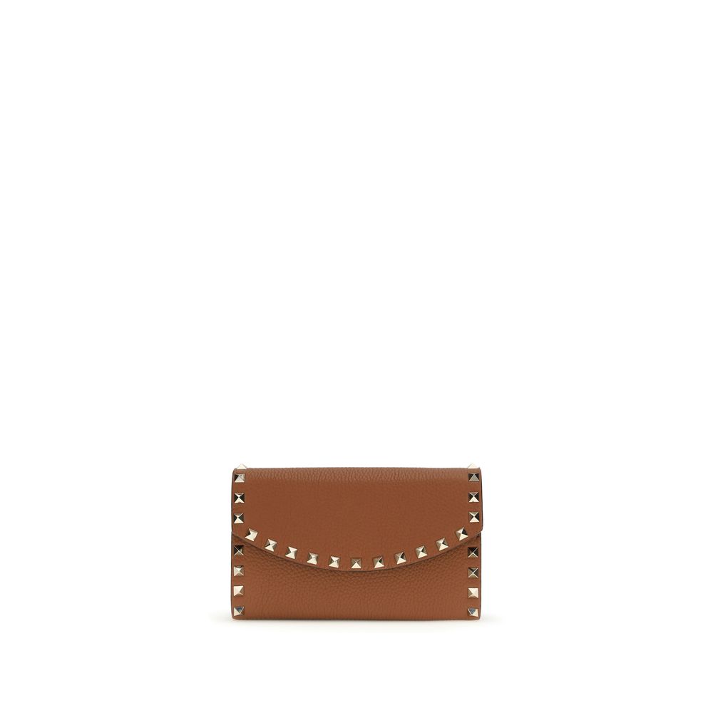 Valentino Garavani Brown Calf Leather Bos Taurus Wallet | Regal Royce