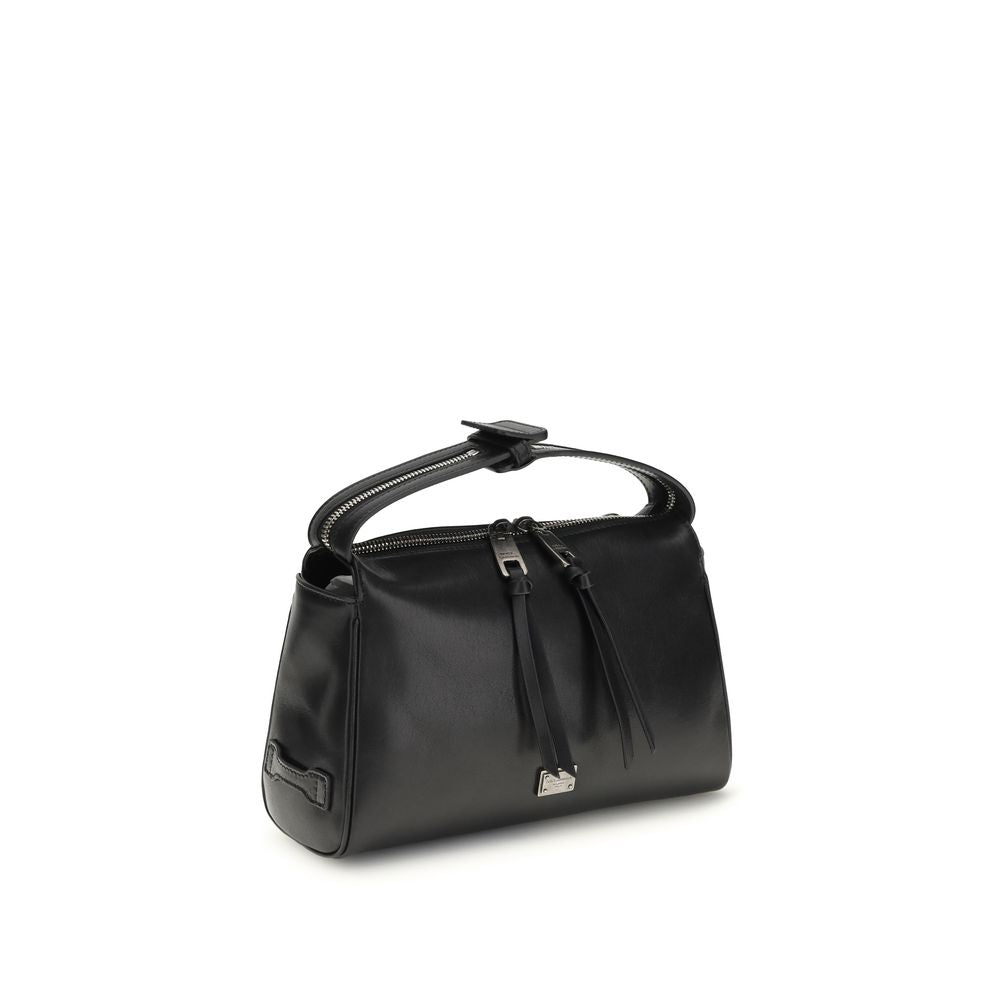 Dolce & Gabbana Black Calf Leather Bos Taurus Handbag | Regal Royce