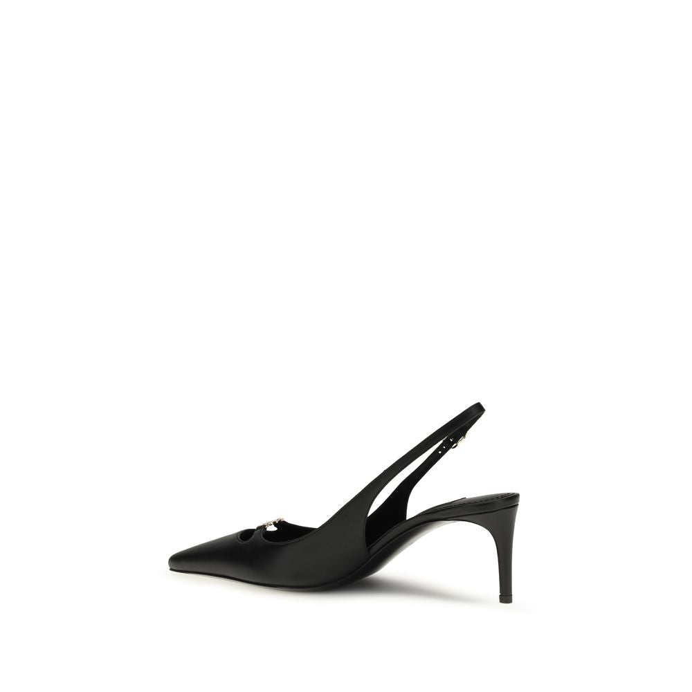 Dolce & Gabbana Black Calf Leather Bos Taurus High Heel Pumps | Regal Royce