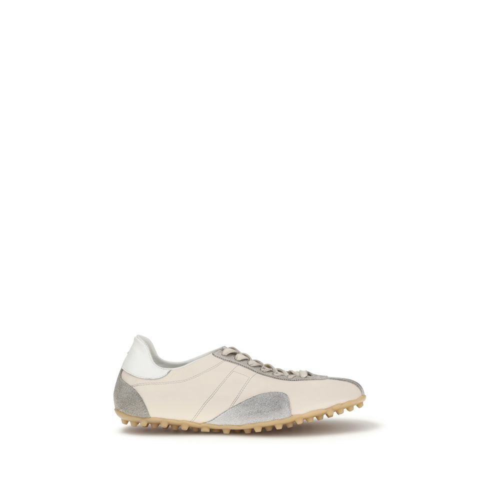 Margiela Beige Calf Leather Bos Taurus Athletic Sneakers | Regal Royce