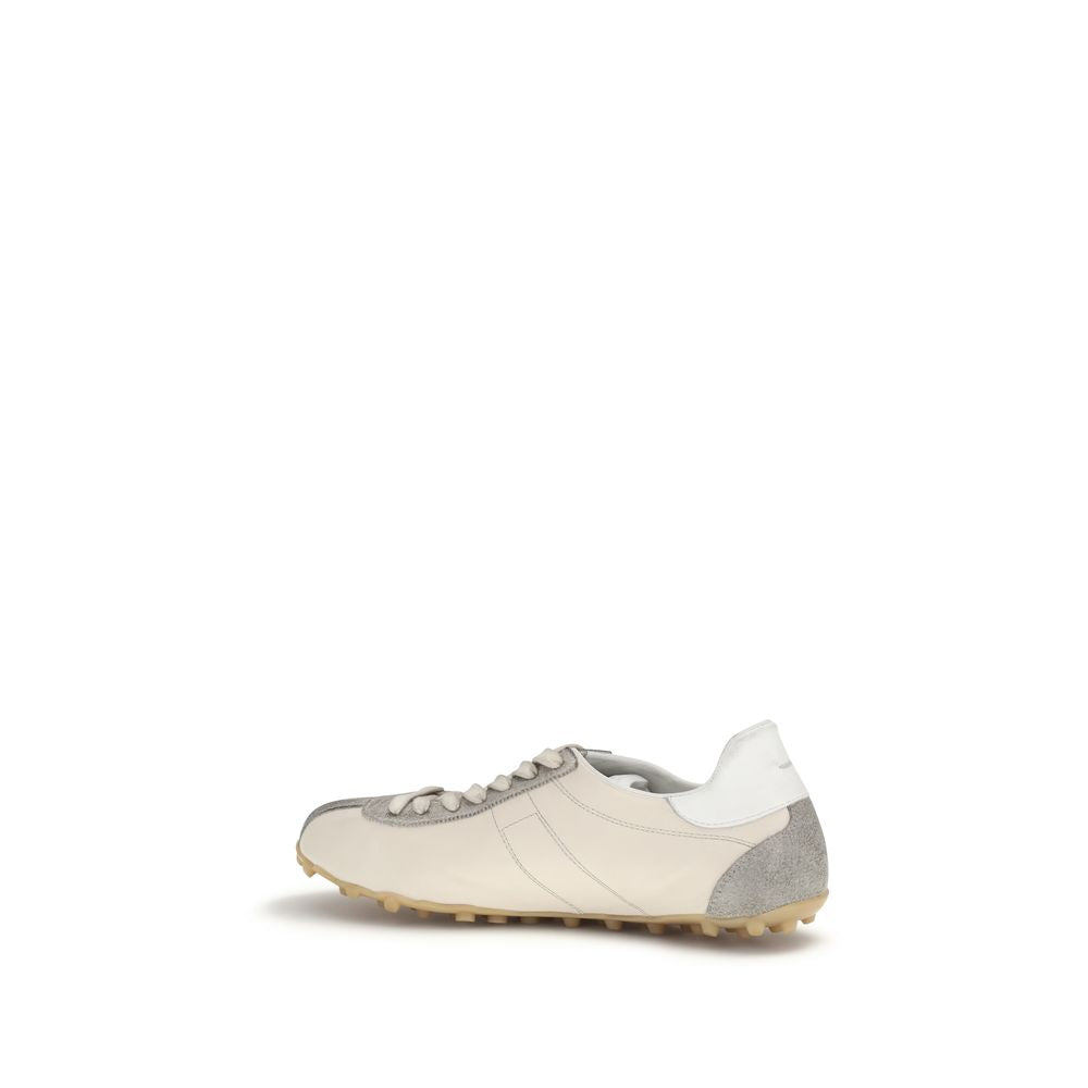 Margiela Beige Calf Leather Bos Taurus Athletic Sneakers | Regal Royce