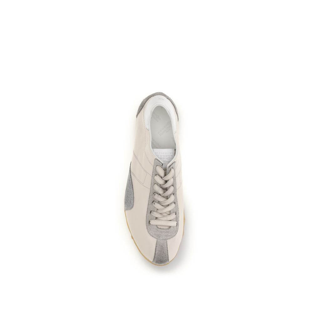 Margiela Beige Calf Leather Bos Taurus Athletic Sneakers | Regal Royce